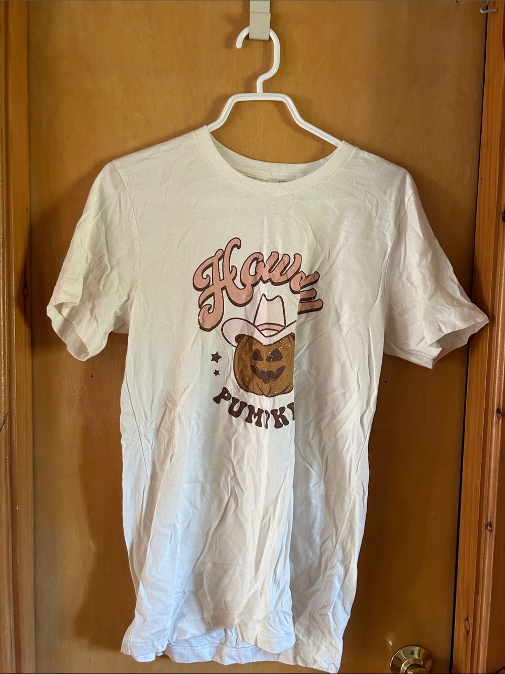 White 'Howl Pumpkin' Short Sleeve Graphic Tee